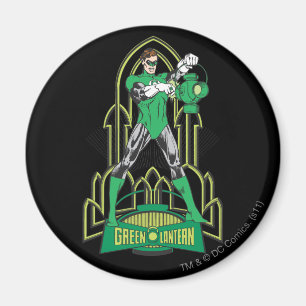 Green Lantern with Letters Magnet