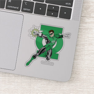 Green Lantern with Logo Background