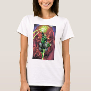 Green Lantern with stream of light - Colour T-Shirt