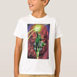 Green Lantern with stream of light - Colour T-Shirt