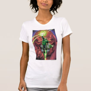 Green Lantern with stream of light - Colour T-Shirt