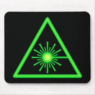 Green Laser Symbol Mousepad