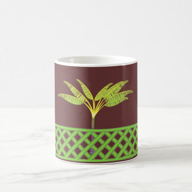 Green Lattice Custom Mug (Center)