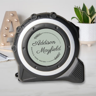 Green Laurel Leaves Personalized Name Business 1