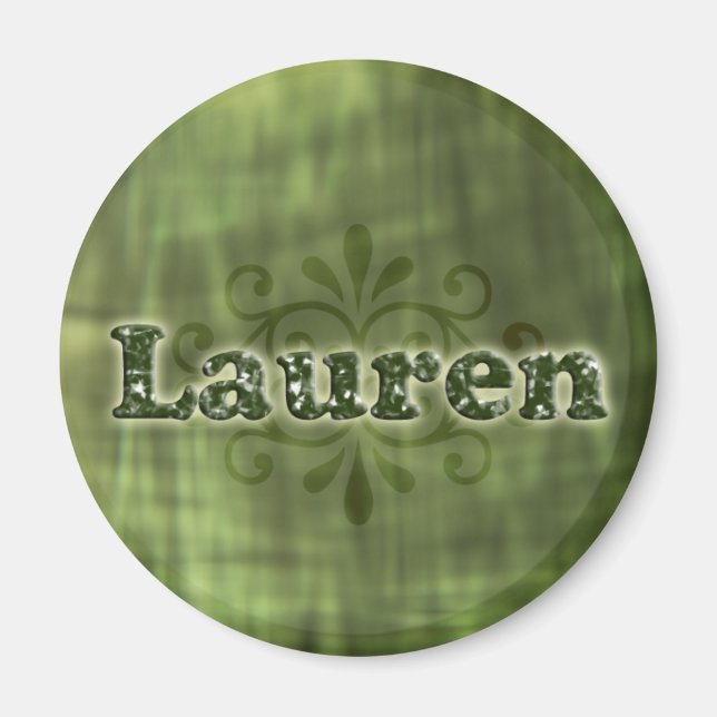 Green Lauren Magnet (Front)