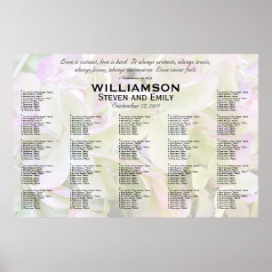 Green Lavender Love is Patient Seating Chart