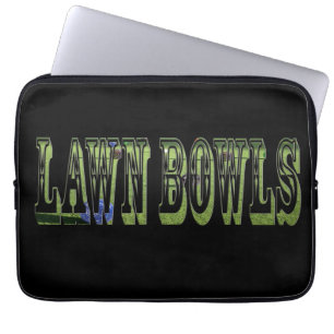 Green Lawn Bowls Dimensional Picture Logo, Laptop Sleeve