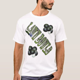 Green Lawn Bowls Logo And Lawn Bowls, T-Shirt