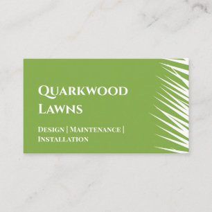 Green Lawn Care Landscape Architecture Custom Busi Business Card