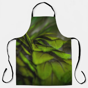 Green leaf apron