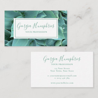 Green Leaf Botanical Business Card