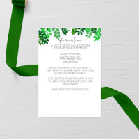 Green Leaf Canopy Wedding