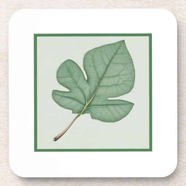 Green Leaf Coaster (Front)