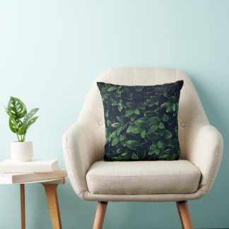 Green Leaf  Cushion