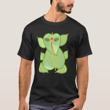 Green Leaf Ganpati T-Shirt