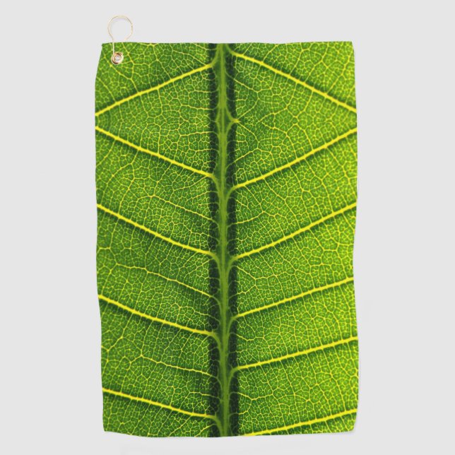 Green leaf golf towel (Front)