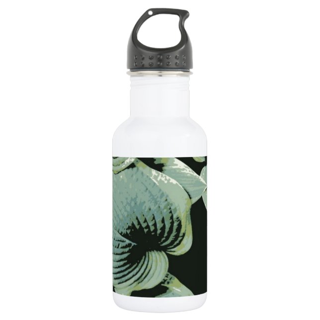Green Leaf Hosta 532 Ml Water Bottle (Front)