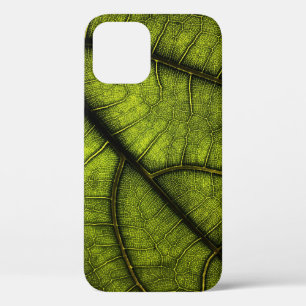 Green leaf in close up photography iPhone 12 case