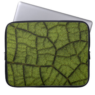 Green leaf laptop sleeve