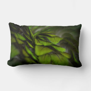 Green leaf lumbar cushion