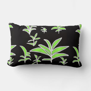 Green Leaf  Lumbar Cushion