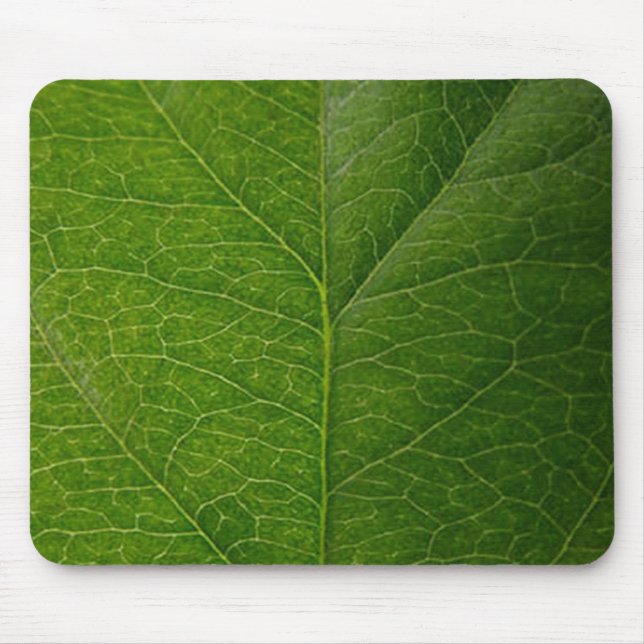 Green Leaf Mouse Pad (Front)