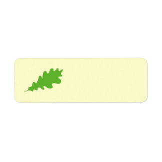 Green Leaf, Oak Tree leaf Design. Return Address Label