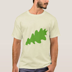 Green Leaf, Oak Tree leaf Design. T-Shirt