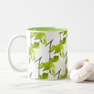 Green leaf Office Home Personalise Destiny'S Two-Tone Coffee Mug