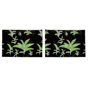 Green Leaf Pair Pillowcase