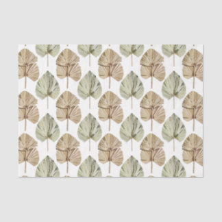 Green Leaf Pattern 2 Tissue Paper