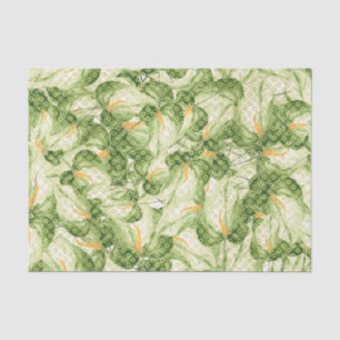 Green Leaf Pattern 6 Tissue Paper