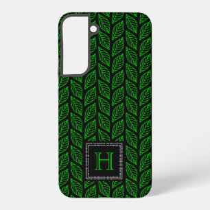 Green Leaf Pattern Samsung Galaxy Case
