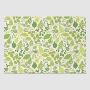 Green Leaf Pattern Tissue Paper