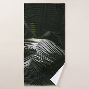 GREEN LEAF PLANT BATH TOWEL
