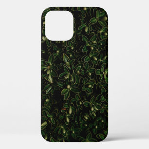 Green leaf plant iPhone 12 case