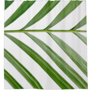 Green leaf plant during daytime shower curtain
