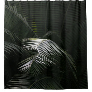 GREEN LEAF PLANT SHOWER CURTAIN