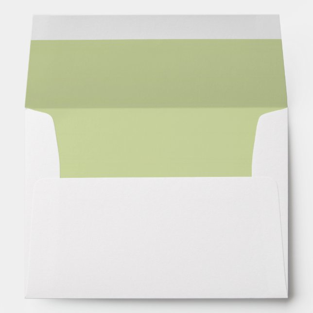 Green Leaf Simplicity Personalised Envelope (Back (Bottom))
