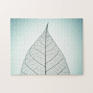 Green Leaf Skeleton Jigsaw Puzzle