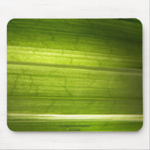 Green Leaf Texture Mouse Pad