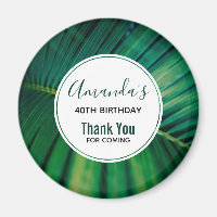 Green Leaf Tropical Forest Nature Photo Birthday