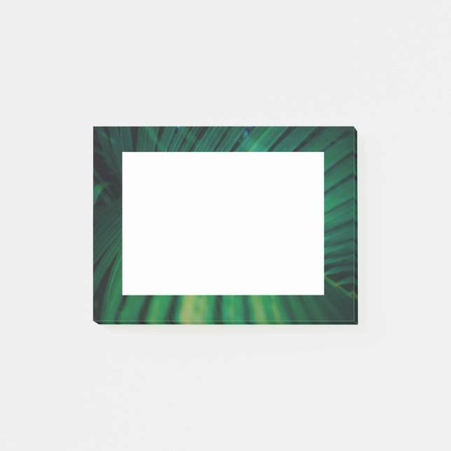 Green Leaf Tropical Forest Nature Photo Post-it Notes (Front)