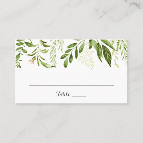 flat place cards wedding