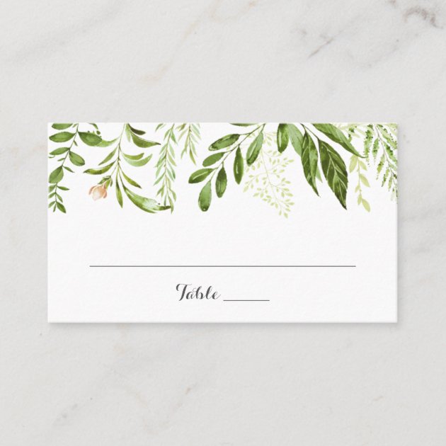 flat place cards wedding