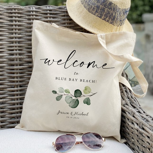 Green Leaf Welcome Favour Tote Bag (Creator Uploaded)