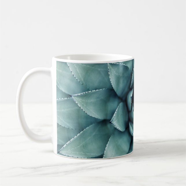Green leafed plant coffee mug (Left)