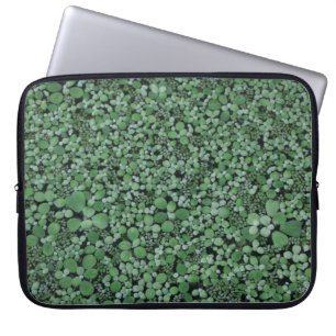 Green leafed plant laptop sleeve