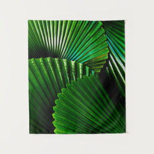 Green-leafed plant tapestry