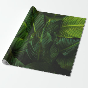 GREEN-LEAFED PLANT WRAPPING PAPER